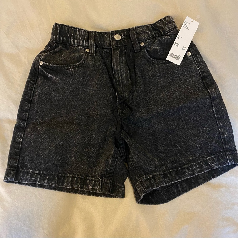 BDG High Waisted Jean Shorts Adjustable
